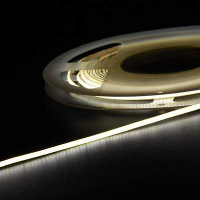 COB LED Strip Light 528 LEDs/m 3 มม ความหนาแน่นสูง ยืดหยุ่น RA90 สภาพอุ่น สีขาว เส้นตรง ปรับความหนาแน่นสําหรับเทป LED ในเพดาน