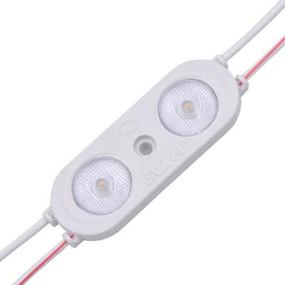 โมดูลนำ 24v สำหรับการโฆษณาแบบเบาและโมดูลแบ็คไลท์ 2 เลนส์ ip67 กันน้ำ 0.96W