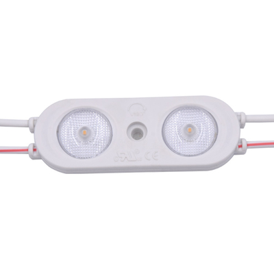 โมดูลนำ 24v สำหรับการโฆษณาแบบเบาและโมดูลแบ็คไลท์ 2 เลนส์ ip67 กันน้ำ 0.96W