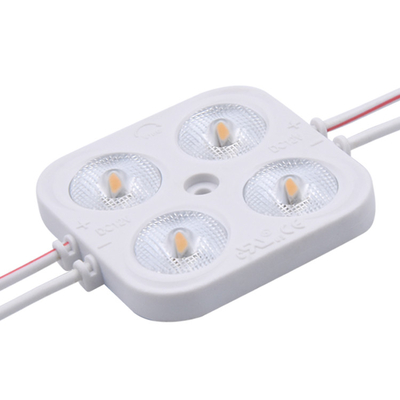 การฉีดด้วยโมดูลแสง LED ของเลนส์สําหรับป้ายตัวอักษร DC24V 4 led 2W IP67 พร้อมส่ง