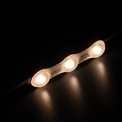 1.2W IP68 DC12V 3 โมดูล LED พร้อม LED SMD2835 160°รังสีด้วยเทปติดหลัง