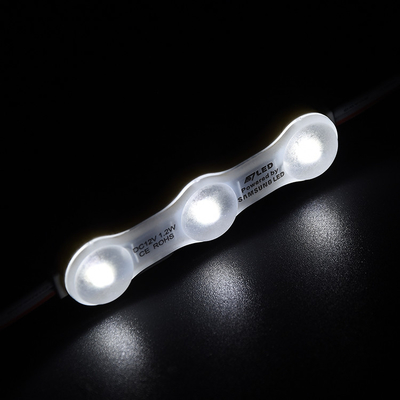 1.2W IP68 DC12V 3 โมดูล LED พร้อม LED SMD2835 160°รังสีด้วยเทปติดหลัง