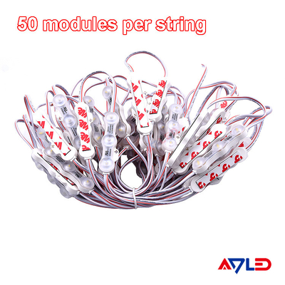 1.2W IP68 DC12V 3 โมดูล LED พร้อม LED SMD2835 160°รังสีด้วยเทปติดหลัง