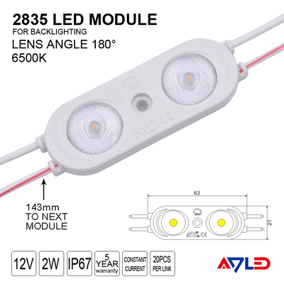 2835 SMD 12V 24V โมดูล LED  Modular Light การฉีดกระแสไฟคงที่สีขาวสำหรับช่องสัญญาณ