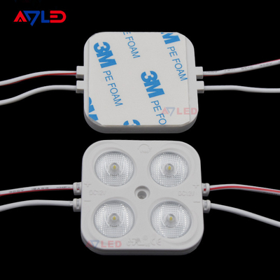 12v 4w นำโมดูลการฉีดโฆษณากลางแจ้ง smd 2835 สแควร์ 4 นำโมดูลที่มีคุณภาพสูง