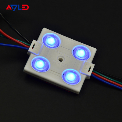 ไฟ LED โมดูล RGB 12V 1.44W 4 SMD 5050 โมดูลกันน้ำ Modulo สำหรับป้ายโฆษณา LED
