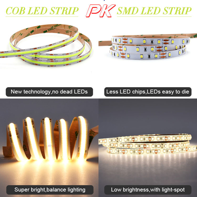 พรีเมี่ยม LED Strip ROLL 5 เมตร cob ใต้ตู้แถบแสง CRI90 528 LED/M,1000Lm/m