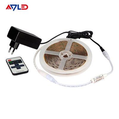 UL สาย LED แบบยืดหยุ่น ชิปดัง 24V ซิลิโคนอัลตราบาง 10 มม PCB board IP20 528 สายไฟ LED