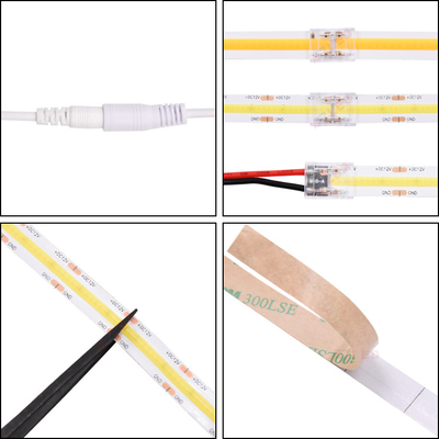 UL สาย LED แบบยืดหยุ่น ชิปดัง 24V ซิลิโคนอัลตราบาง 10 มม PCB board IP20 528 สายไฟ LED