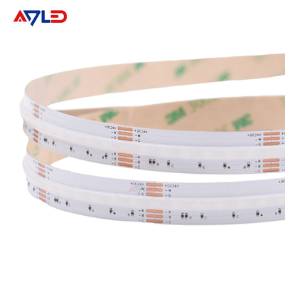COB 840 LED RGB CCT Led Strip 16W/M สูงสดใส ไม่มีจุด เทปสี FOB LED สําหรับตกแต่งห้องภายใน