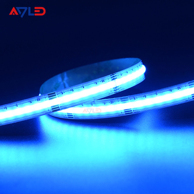 COB 840 LED RGB CCT Led Strip 16W/M สูงสดใส ไม่มีจุด เทปสี FOB LED สําหรับตกแต่งห้องภายใน