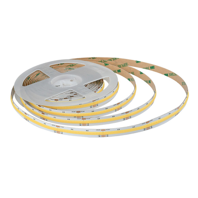 8W/M FCOB CCT 640 LED แผ่นแสง ความหนาแน่นสูง โฟกสติก FOB COB 10mm PCB Board With Linear Dimmable