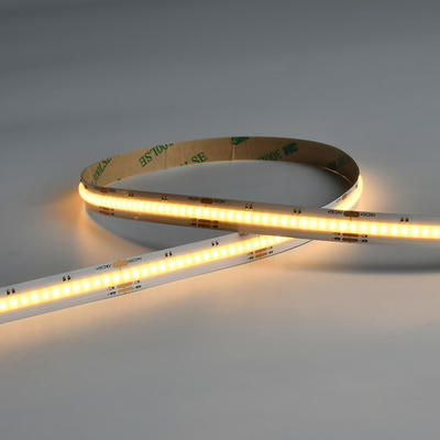 8W/M FCOB CCT 640 LED แผ่นแสง ความหนาแน่นสูง โฟกสติก FOB COB 10mm PCB Board With Linear Dimmable