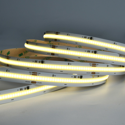 14W/M LED สีขาวบริสุทธิ์ ดิจิตอล COB แสงสตรีป 420 LED IP20 24V 5 เมตรต่อม้วน