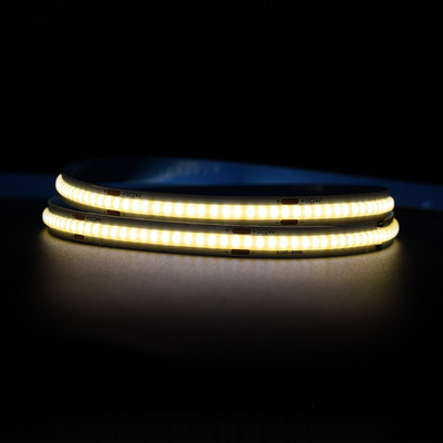 แสงสตรีป LED COB ที่ยืดหยุ่น มี 320 LED ใน 3000K 4000K หรือ 6500K CE และ RoHS ที่ได้รับการรับรอง 24V หรือ 12V