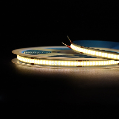 ความหนาแน่นสูงไร้จุด 480Leds โฟกซ์เบิ้ล COB Strip Light COB LED Strip 5 เมตร/รีล 8MM 12V/24V