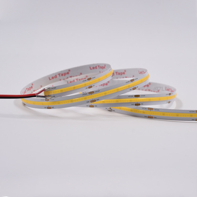 504LEDs / M COB LED Strip DC12V/24V 6500K IP20 10mm PCB ความกว้าง สีฟ้า