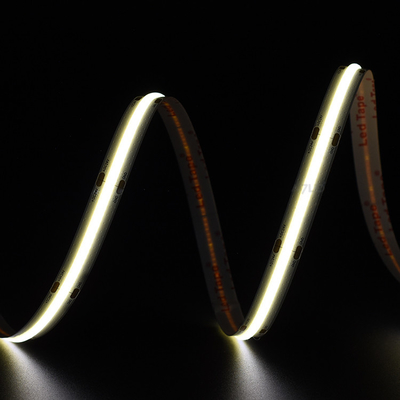 504LEDs / M COB LED Strip DC12V/24V 6500K IP20 10mm PCB ความกว้าง สีฟ้า