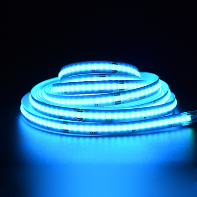 5 เมตร สีเต็ม ความหนาแน่นสูง LED DC12V 630LEDs / M RGB COB LED Strip Light IP20 เรต