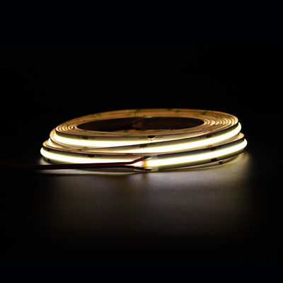 ไลด์สว่างสุด 528 LED / M COB LED Strip 12V 24V 10MM แสงสีเหลือง COB / FOB Strip