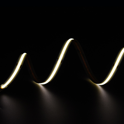 ไลด์สว่างสุด 528 LED / M COB LED Strip 12V 24V 10MM แสงสีเหลือง COB / FOB Strip