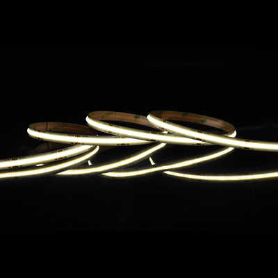 แผ่นอลูมิเนียม สาย LED COB ไม่มีจุด พร้อม LED 528 บนเทป 10 มิลลิเมตร และสี 2700K/6500K