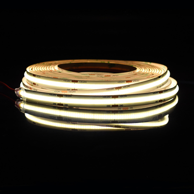 528Leds 12V 24V Cob 10mm สียืดหยุ่น Led Strip Light Ra90 ไฟเส้นโดยไม่มีจุดแสง