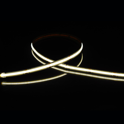 528Leds 12V 24V Cob 10mm สียืดหยุ่น Led Strip Light Ra90 ไฟเส้นโดยไม่มีจุดแสง