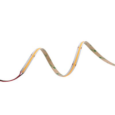 528LEDs Per Meter Cob Led Strip Light 10W / M 12v/24v สีขาวอบอุ่นและเย็น สีขาว LED เทปแสง
