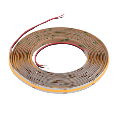 528LEDs Per Meter Cob Led Strip Light 10W / M 12v/24v สีขาวอบอุ่นและเย็น สีขาว LED เทปแสง