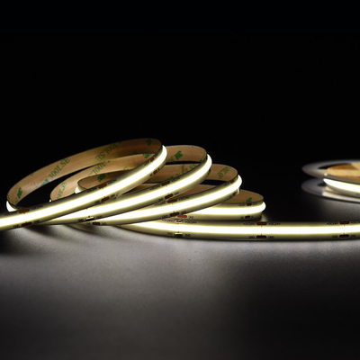 ไม่มีหน่วยการตัดขั้นต่ํา สาย LED สีขาว COB ที่อบอุ่นอย่างอิสระ 14W / M 5M ต่อม้วน 1400LM / M