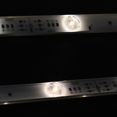 UL CE ROHS ได้รับการอนุมัติความยาวที่กำหนดเอง 24v 12LEDs/m การสะท้อนกระจายแถบ led ที่ปรับแต่งผู้ผลิตเน้น backlit
