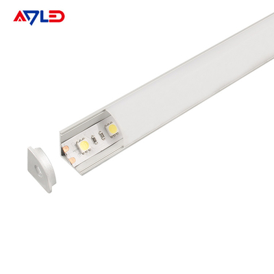 สาย LED Strip Profile Channel Light Diffuser Corner Extrusion Channel ADP-1616B สําหรับสาย LED