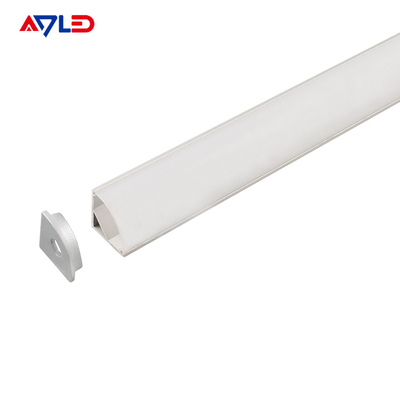 16 * 16 มิลลิเมตร โลหะลัก LED อลูมิเนียม anodized อลูมิเนียม extrusion LED โปรไฟล์พื้นผิวมุมติดตั้ง LED light strip โปรไฟล์