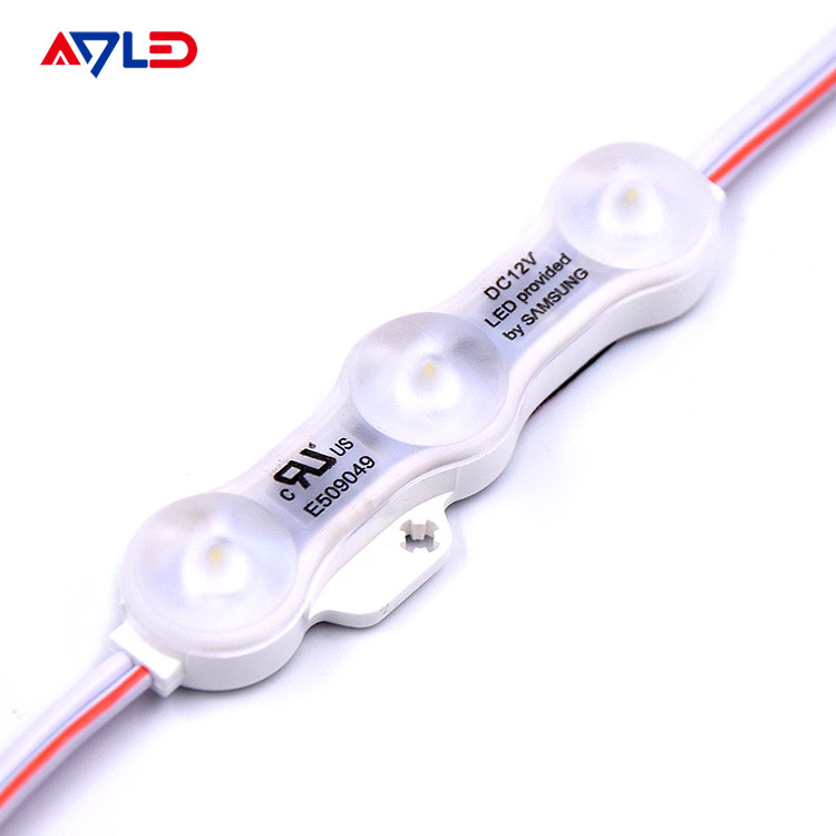 1.2W IP68 DC12V 3 โมดูล LED พร้อม LED SMD2835 160°รังสีด้วยเทปติดหลัง