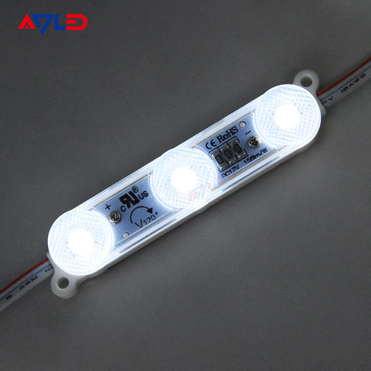 IP67 12V 3 โมดูล LED กลางแจ้ง SMD 2835 โมดูลฉีดสัญญาณ LED Light