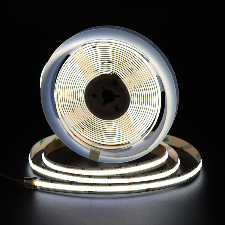 โปรเฟชั่นแนล 5m 10m 12v 24v CCT Cob Light Strip ในสต็อค Cob Led Strip