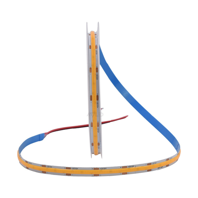 NO SPOT COB ADLED LED STRIP LIGHT ADS-DCOB-480-12-R IP65 กันน้ําจากม้วนไปยังม้วน 5M/ม้วน