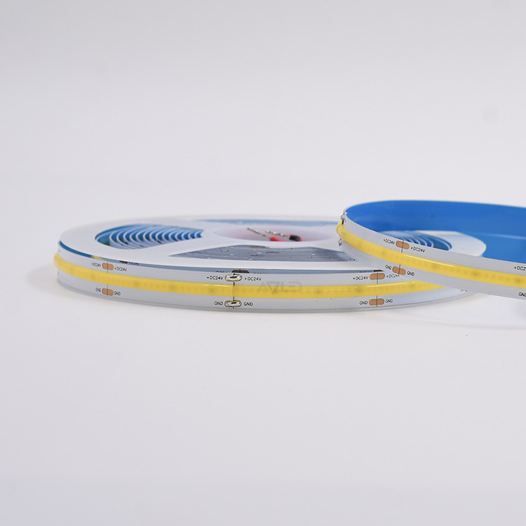 3000k 4000k 6500k COB Light Strip New Arrival Design 504 Leds/M 12W/M สําหรับโครงการไฟฟ้า