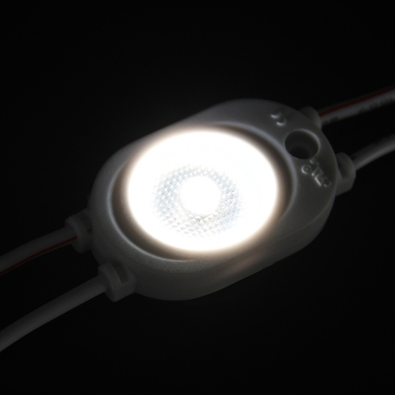 5 ปีอายุการใช้งานภายนอก / ภายใน กันน้ํา DC12V 1W 1 ชิป สีขาว 2835 SMD LED Module