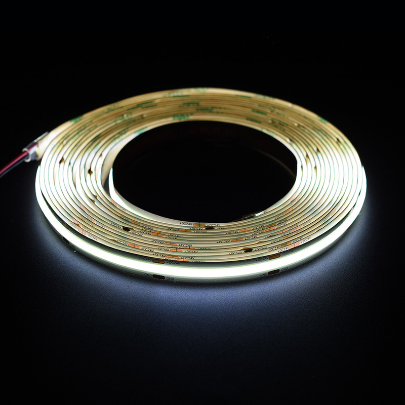 จําหน่าย 528 ชิป 10 มม Cob Led Strip Light 12V / 24V สําหรับโครงการไฟฟ้ากระบวนการ DIY