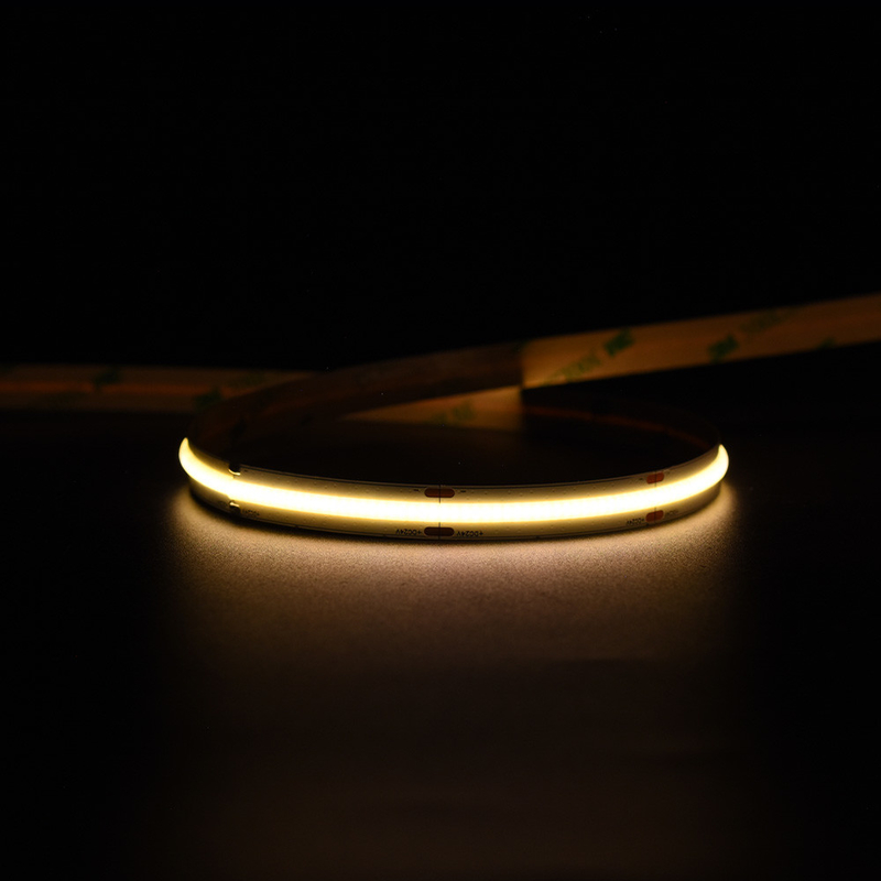 ไม่มีหน่วยการตัดขั้นต่ํา สาย LED สีขาว COB ที่อบอุ่นอย่างอิสระ 14W / M 5M ต่อม้วน 1400LM / M