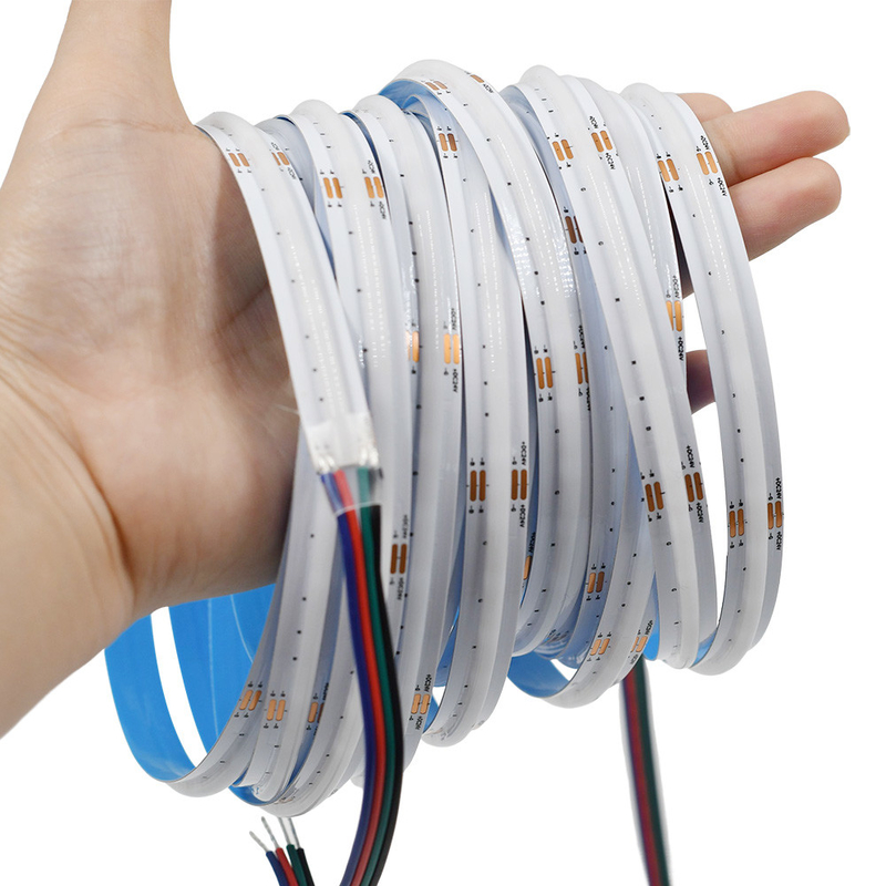 576LEDs/m COB RGB LED Strip Light 3 ปี การรับประกัน DC24V 10mm PCB Borad IP20/IP65