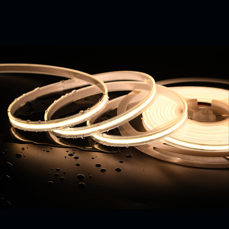 1000LM ความสว่าง COB LED Strip RGB RGBW 3000K 4000K 6000K ตัวเลือก 480 LEDs / m CRI 90-95 5m Rolls