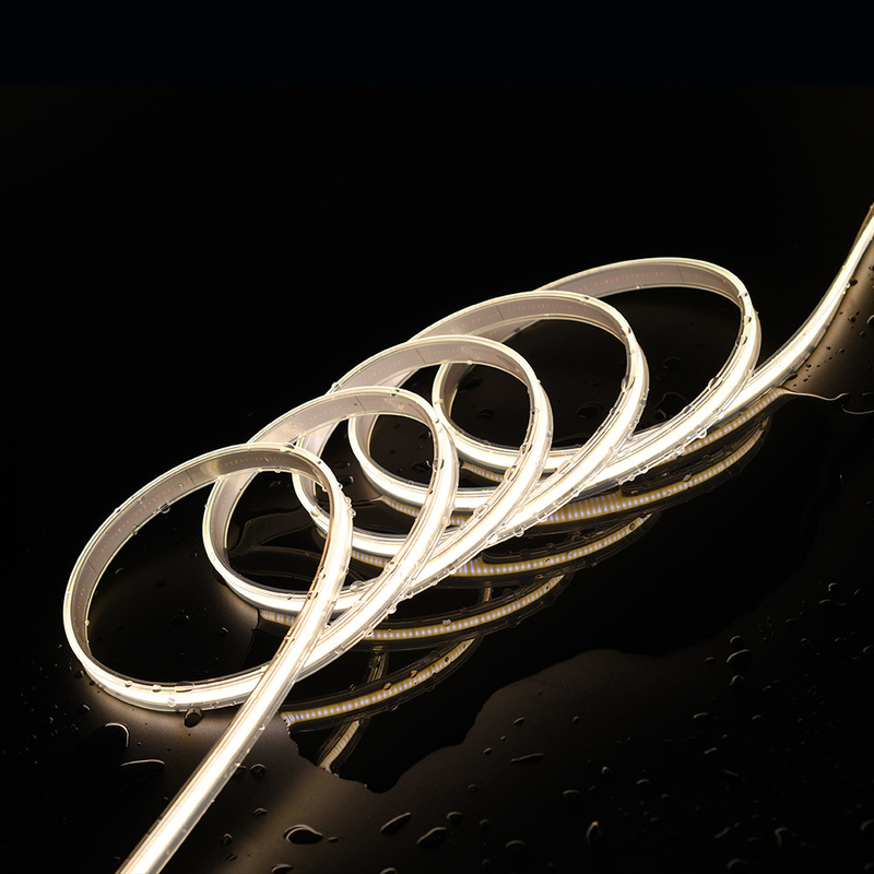 8MM PCB Width Flexible COB LED Light Strips พร้อม 480 LED และการรับรอง CE RoHS UL