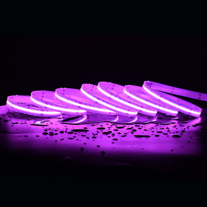 แสงสตรีป LED 16w คุณภาพสูงเทป 3M สีสันฉลาด 5m 12v 24v rgbw cob สตรีป LED