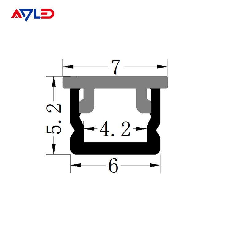 1m 2m 3m ADP-0606 โปรไฟล์อลูมิเนียมสําหรับแผ่นแสง LED